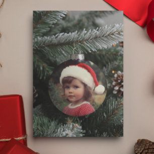 Weihnachtsbaum Foto Ornament Personalisierte Custo Karte