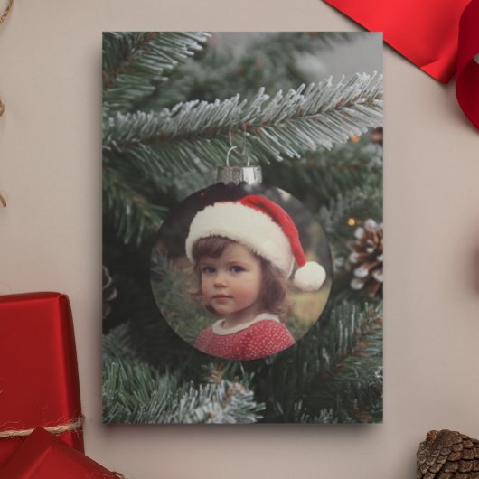 Weihnachtsbaum Foto Ornament Personalisierte Custo Karte