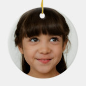 Weihnachtsbaum Foto Rosa Schwarz Moderne Keramik Ornament (Hinten)