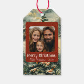 Weihnachtsbaum Foto Weihnachten Geschenkanhänger (Vorderseite)