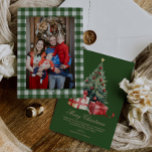 Weihnachtsbaum Foto Weihnachtskarte<br><div class="desc">Freuen Sie sich auf einen angenehmen Aufenthalt mit diesem eleganten Weihnachtsbaum in Aquarell und der Weihnachtskarte für das Foto. Diese schöne, einfache Holiday Karte ist der perfekte Weg, um Ihre Saison Grüße zu senden. Einfach den Gruß personalisieren und die Schriftart nach Ihren Wünschen bearbeiten. Diese skurrile Weihnachtskarte ist ein charmanter...</div>