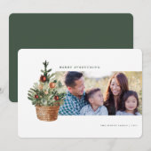 Weihnachtsbaum Foto Weihnachtskarte Einladung (Vorne/Hinten)