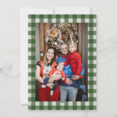 Weihnachtsbaum Foto Weihnachtskarte Feiertagskarte (Rückseite)