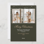 Weihnachtsbaum Foto Weihnachtskarten Feiertagskarte (Rückseite)