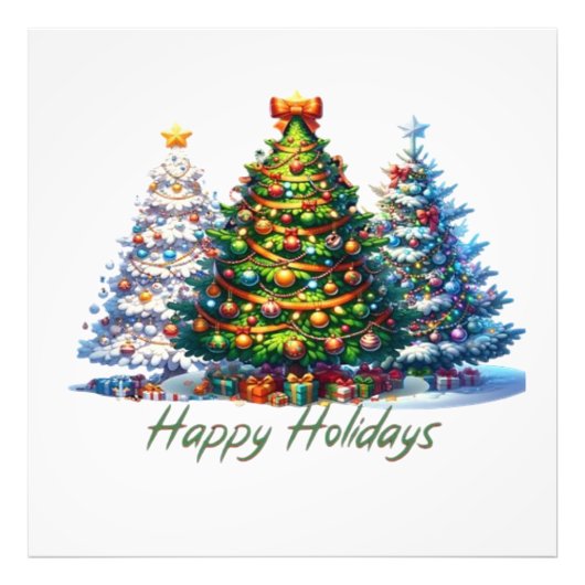 Weihnachtsbaum fotodruck (Vorne)
