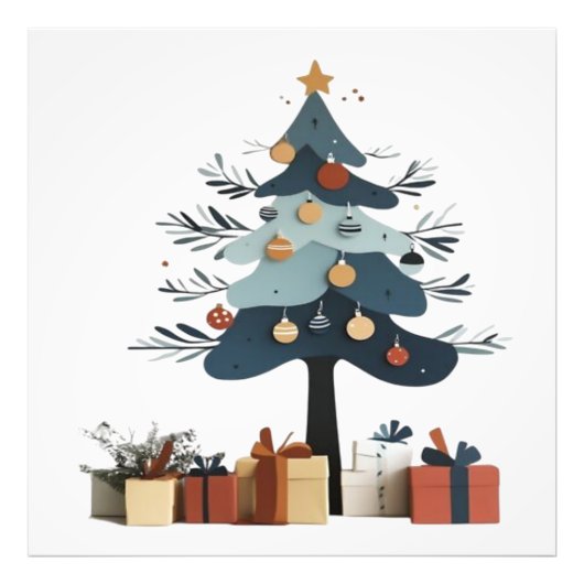 Weihnachtsbaum Fotodruck (Vorne)
