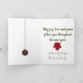 Weihnachtsbaum-Fotokarte Feiertagskarte (Innenseite)