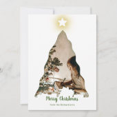 Weihnachtsbaum-Fotokarte Karte (Vorderseite)