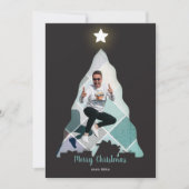 Weihnachtsbaum-Fotokarte Karte (Vorderseite)