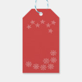 Weihnachtsbaum-Fotos Geschenkanhänger (Rückseite)