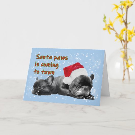 Weihnachtsbaum - Franzose Karte (Gelbe Blume)