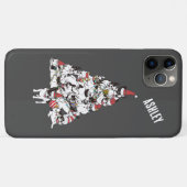 Weihnachtsbaum Französischer Bulldog Welpe Case-Mate iPhone Hülle (Rückseite (Horizontal))