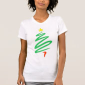 Weihnachtsbaum Frauentee T-Shirt (Vorderseite)