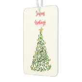 Weihnachtsbaum-Frohe Festtage Autolufterfrischer (Links)