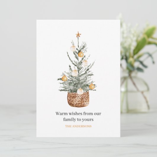 Weihnachtsbaum | Frohe Weihnachten (Stehend Vorderseite)