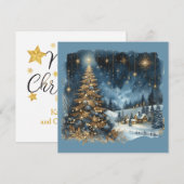 Weihnachtsbaum & Frohe Weihnachten anpassbar (Vorne/Hinten)