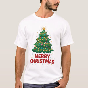 Weihnachtsbaum Frohe Weihnachten Elegantes T-Shirt