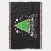 Weihnachtsbaum Frohe Weihnachten Essential Decke (Vorderseite Vertikal)