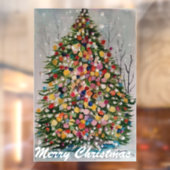 Weihnachtsbaum - frohe Weihnachten Fensteraufkleber (Blatt 2)