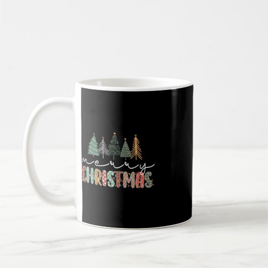 Weihnachtsbaum Frohe Weihnachten für Mädchen Kaffeetasse (Links)