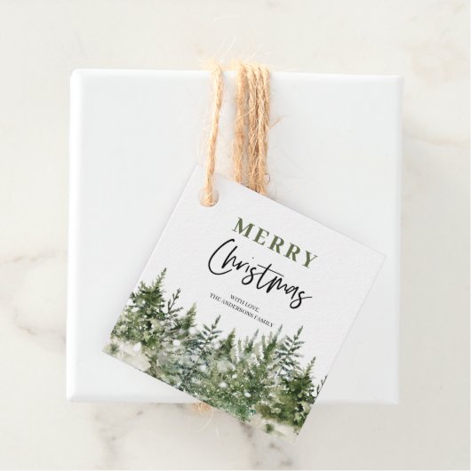 Weihnachtsbaum | Frohe Weihnachten Geschenkanhänger (Beispiel)