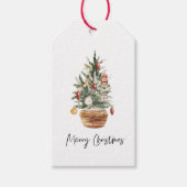 Weihnachtsbaum | Frohe Weihnachten Geschenkanhänger (Vorderseite)