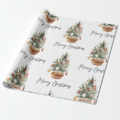 Weihnachtsbaum | Frohe Weihnachten Geschenkpapier (Ungerollt)