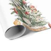Weihnachtsbaum | Frohe Weihnachten Geschenkpapier (Rolleneckpunkt)