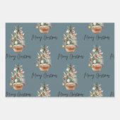 Weihnachtsbaum | Frohe Weihnachten Geschenkpapier Set (Vorderseite 2)