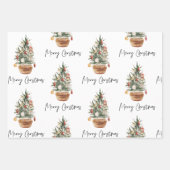 Weihnachtsbaum | Frohe Weihnachten Geschenkpapier Set (Vorderseite)