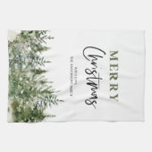 Weihnachtsbaum | Frohe Weihnachten Geschirrtuch (Horizontal)