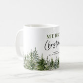 Weihnachtsbaum | Frohe Weihnachten Kaffeetasse (Vorderseite Links)