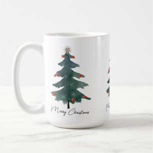Weihnachtsbaum frohe Weihnachten Kaffeetasse