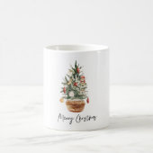 Weihnachtsbaum | Frohe Weihnachten Kaffeetasse (Mittel)