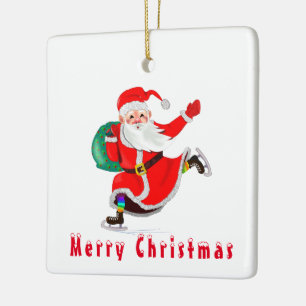 Weihnachtsbaum - Frohe Weihnachten Keramikornament