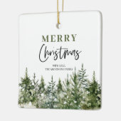 Weihnachtsbaum | Frohe Weihnachten Keramikornament (Links)