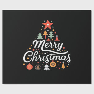 Weihnachtsbaum Frohe Weihnachten Klassiker Geschenkpapier
