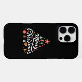 Weihnachtsbaum Frohe Weihnachten Klassiker iPhone Hülle (Rückseite (Horizontal))