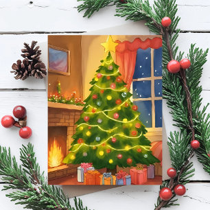 Weihnachtsbaum   Frohe Weihnachten Malerei