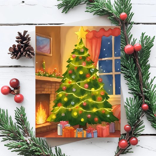 Weihnachtsbaum | Frohe Weihnachten Malerei
