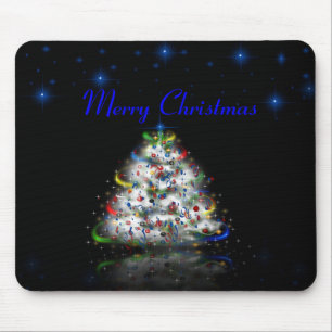 Weihnachtsbaum-frohe Weihnachten Mousepad