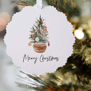 Weihnachtsbaum Frohe Weihnachten Ornament Karte