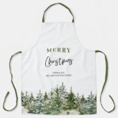Weihnachtsbaum | Frohe Weihnachten Schürze (Vorderseite)