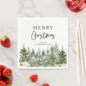 Weihnachtsbaum | Frohe Weihnachten Serviette (Beispiel)