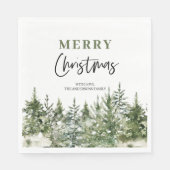 Weihnachtsbaum | Frohe Weihnachten Serviette (Vorderseite)