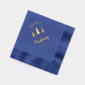 Weihnachtsbaum frohe Weihnachten Servietten Mit Folie (Links)