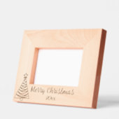 Weihnachtsbaum frohe Weihnachten und Jahr Geätzte Rahmen (Links)