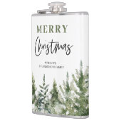 Weihnachtsbaum | Frohe Weihnachtsfeiertage Flachmann (Links)