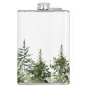 Weihnachtsbaum | Frohe Weihnachtsfeiertage Flachmann (Rückseite)