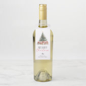 Weihnachtsbaum Frohe Weihnachtsgeschenke Flaschenanhänger (Auf Flasche)